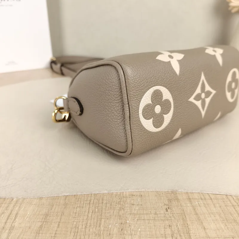 Louis Vuitton Crossbody Bag Speedy Nano · White Empreinte Embossed Calfskin Monogramnano16 × 7.5 × 10 cm — detail view 8 of 11