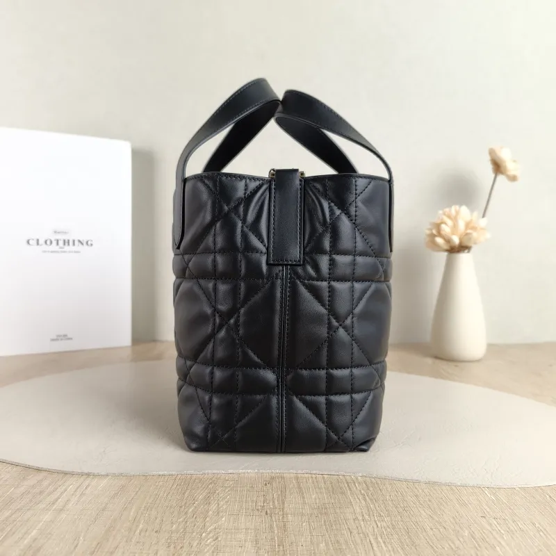 DIOR Shoulder Bag TOUJOURS Edition Black Calfskin Small 18.5 × 12 × 18.5 cm — detail view 9 of 9