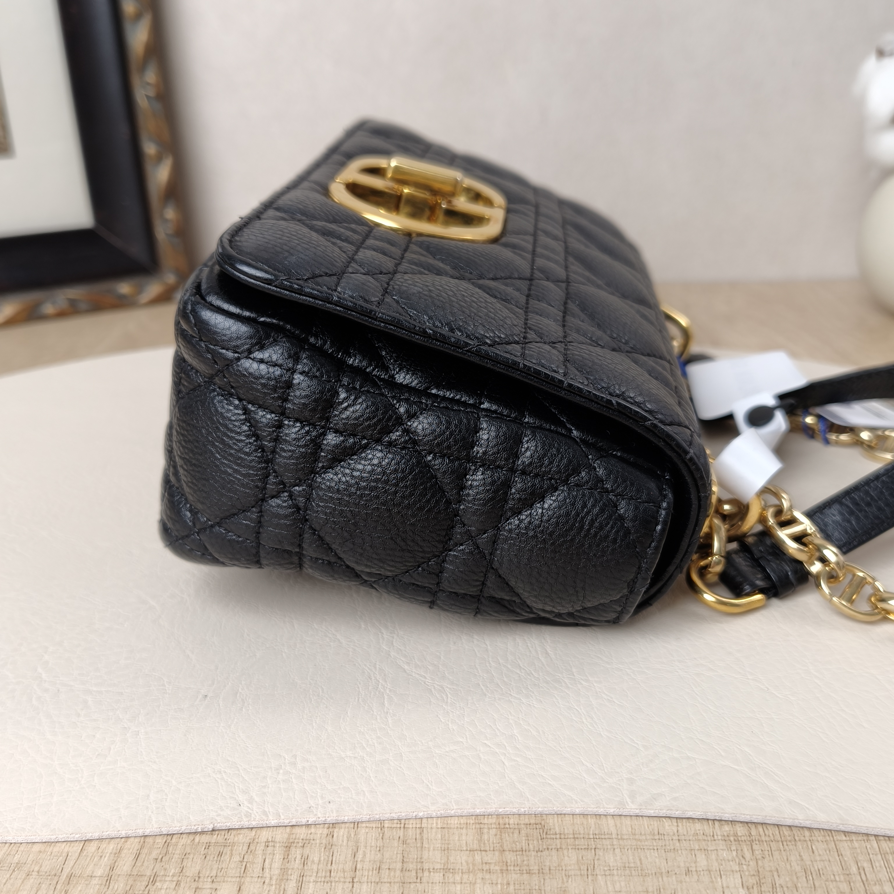 DIOR Crossbody Bag Caro Chain Bag Black CC alfskin Small20 × 7 × 13.5 cm — cover view 5 of 8