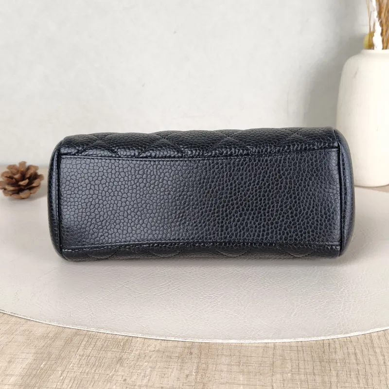 Chanel Crossbody Bag24k Bowling Bag Black Grained Calfskin One Size21 × 9 × 14 cm — cover view 4 of 5
