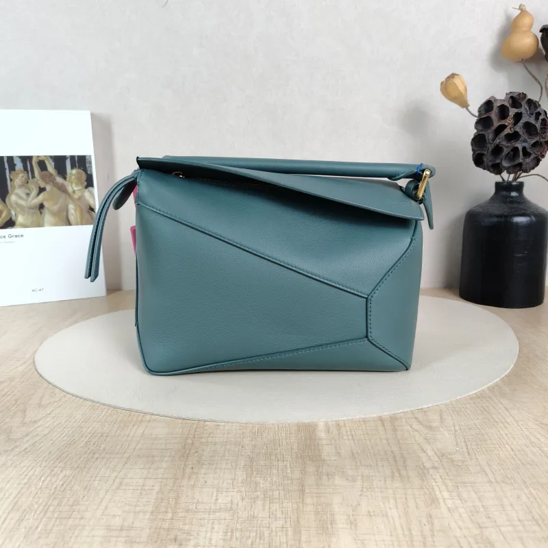 LOEWE Crossbody Bag Puzzle Blue CC alfskin Small24 × 10.5 × 16.5 cm