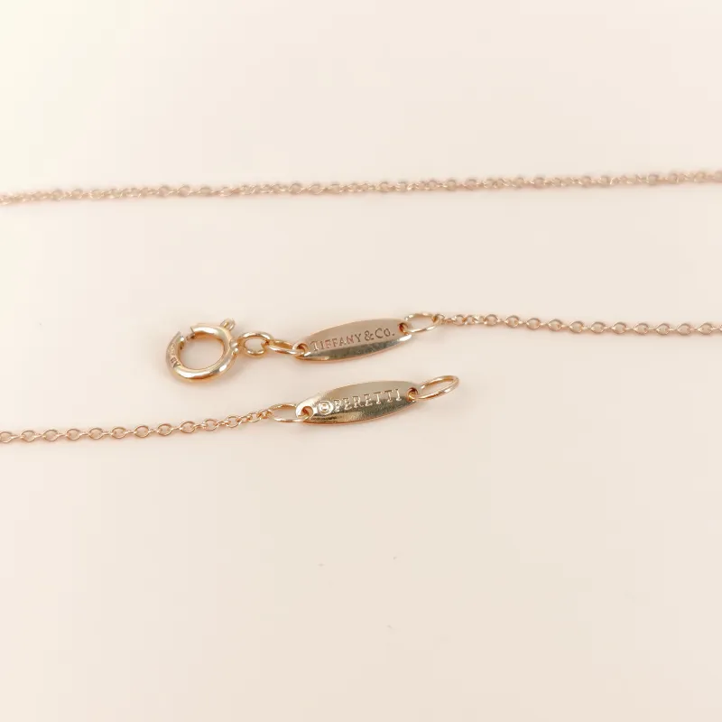 Tiffany&Co. Necklace Elsa Peretti Collection Open Heart Necklace Rose Gold 18KR ose Gold One Size41cm — cover view 6 of 9