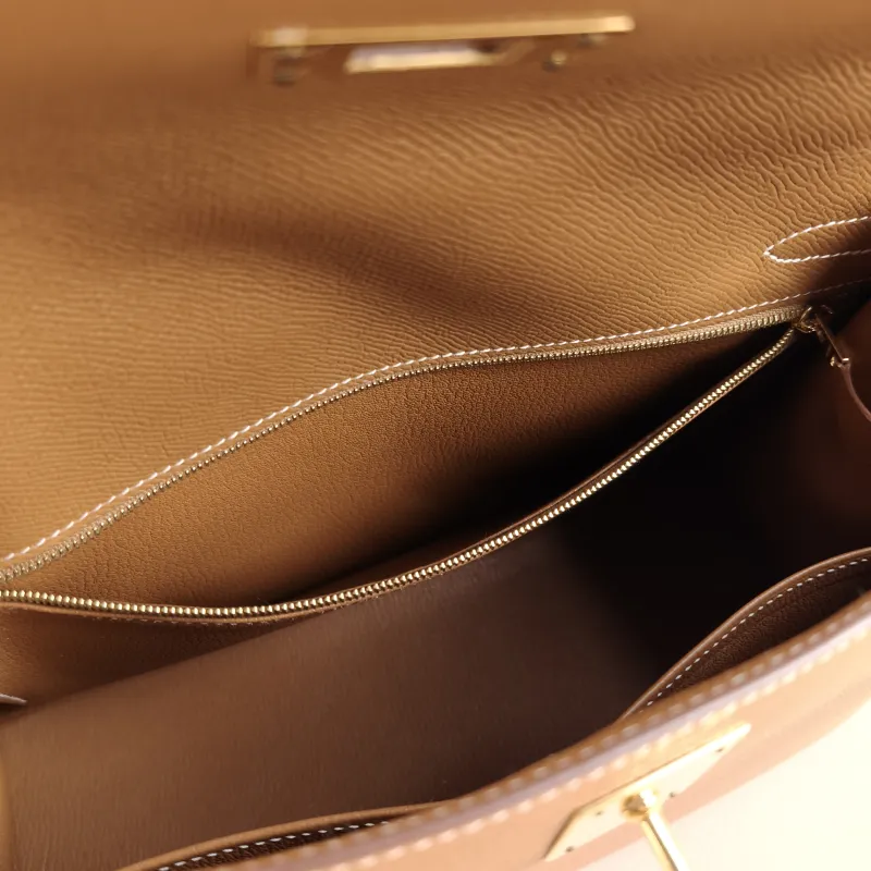 Hermès Shoulder Bag Kelly 32 Gold-Tone Hardware Epsom Calfskin Large 32 × 11 × 23 cm Y — detail view 9 of 10