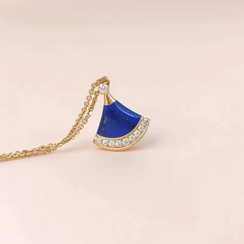Bvlgari Necklace DIVAS’ DREAM Collection Pavé Diamond 18KY ellow Gold Diamond Small Pendant1.5cm 44cm — cover view 3 of 9