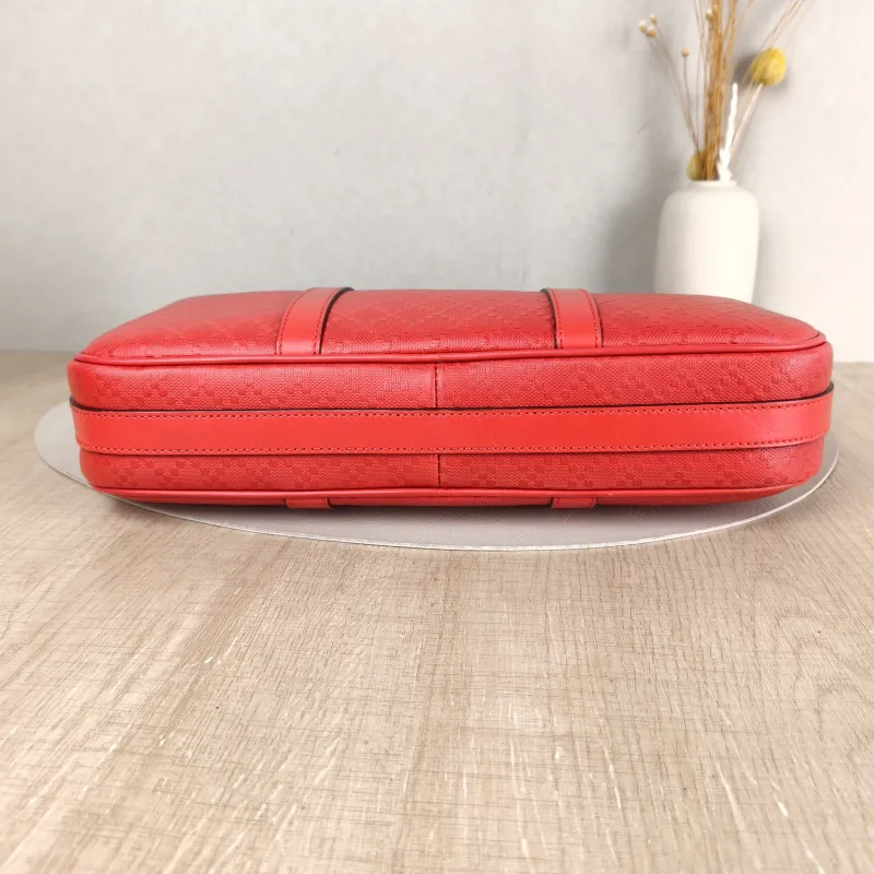 GUCCI Crossbody Bag Red Calfskin 34 × 7 × 24 cm — cover view 2 of 5