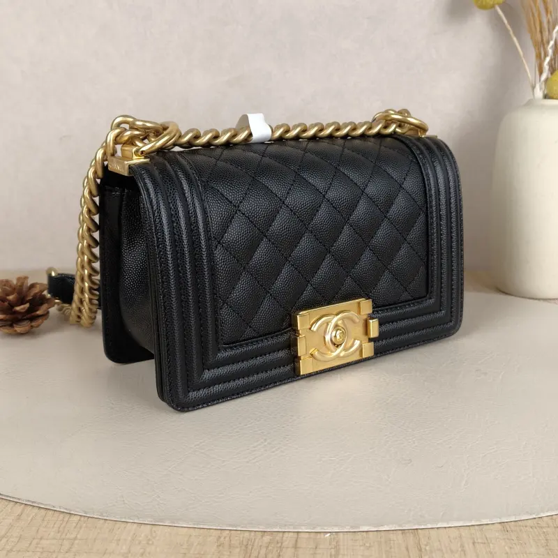 Chanel Crossbody Bag Le BoyBlack Grained Calfskin Small20.5 × 8.5 × 12 cm — cover view 8 of 9