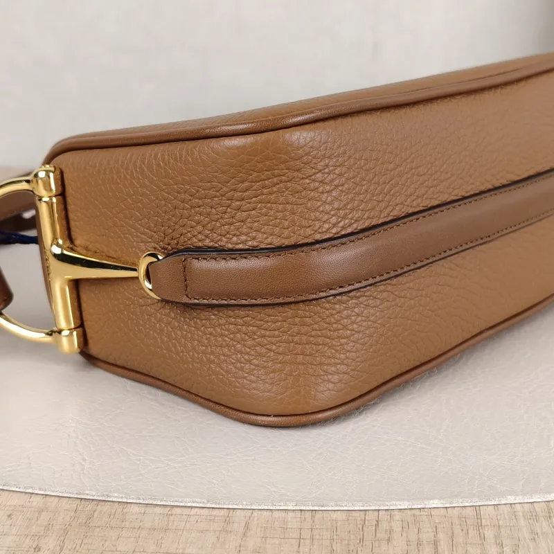GUCCI Shoulder Bag Half Horsebit Horsebit Shoulder Bag Brown Calfskinmini19 × 9 × 9.5 cm — detail view 2 of 9