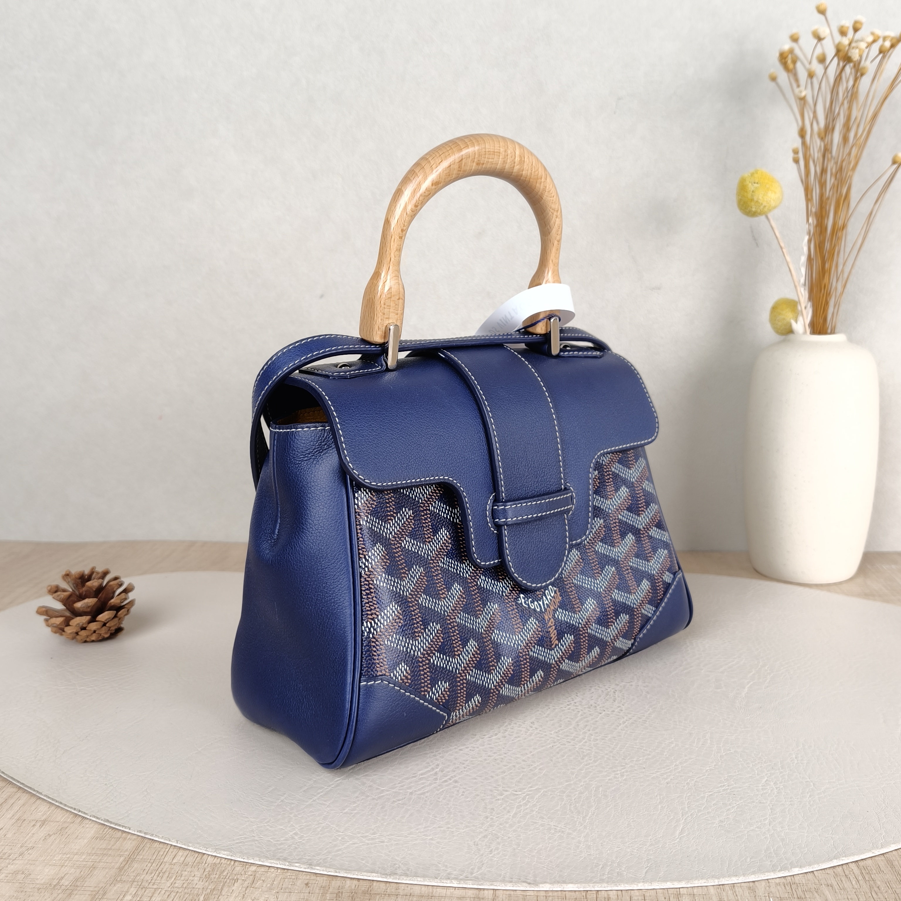 GOYARD Crossbody Bag Saïgon Blue PV Cmini20 × 7.5 × 15 cm — cover view 5 of 5