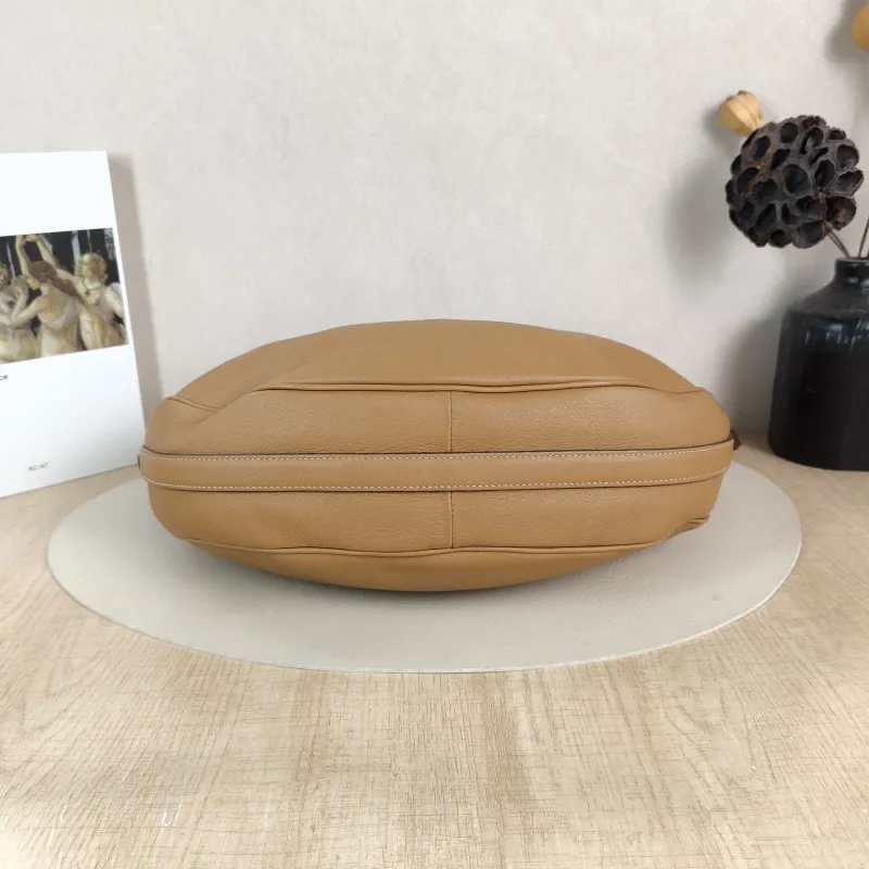 PRADA Shoulder Bag Arqué Brown Calfskin Large 35 × 8 × 22 cm — cover view 3 of 5
