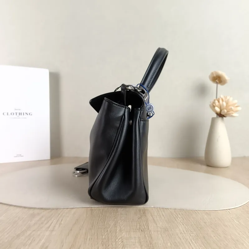 BALENCIAGA Crossbody Bag RODEO Black Calfskin Mini 23 × 10 × 17 cm — detail view 9 of 13