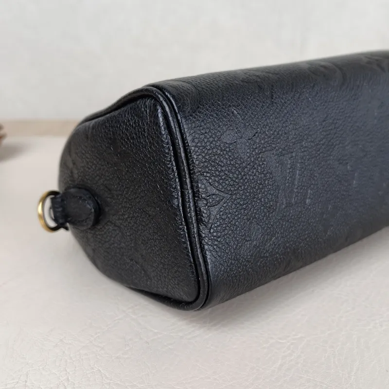 Louis Vuitton Crossbody Bag Speedy Nano Black Monogram Empreinte Embossed Calfskin nano 16 × 7.5 × 10 cm — detail view 1 of 9