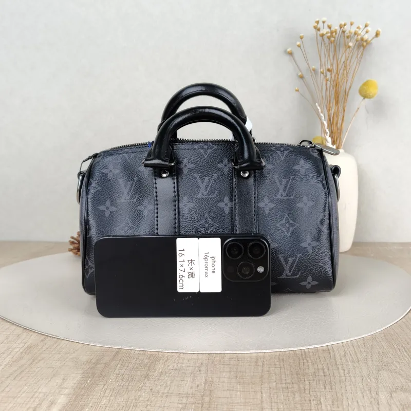 Louis Vuitton Crossbody Bag Keepall 25 PVC Medium 25 × 11 × 15 cm — cover view 3 of 5