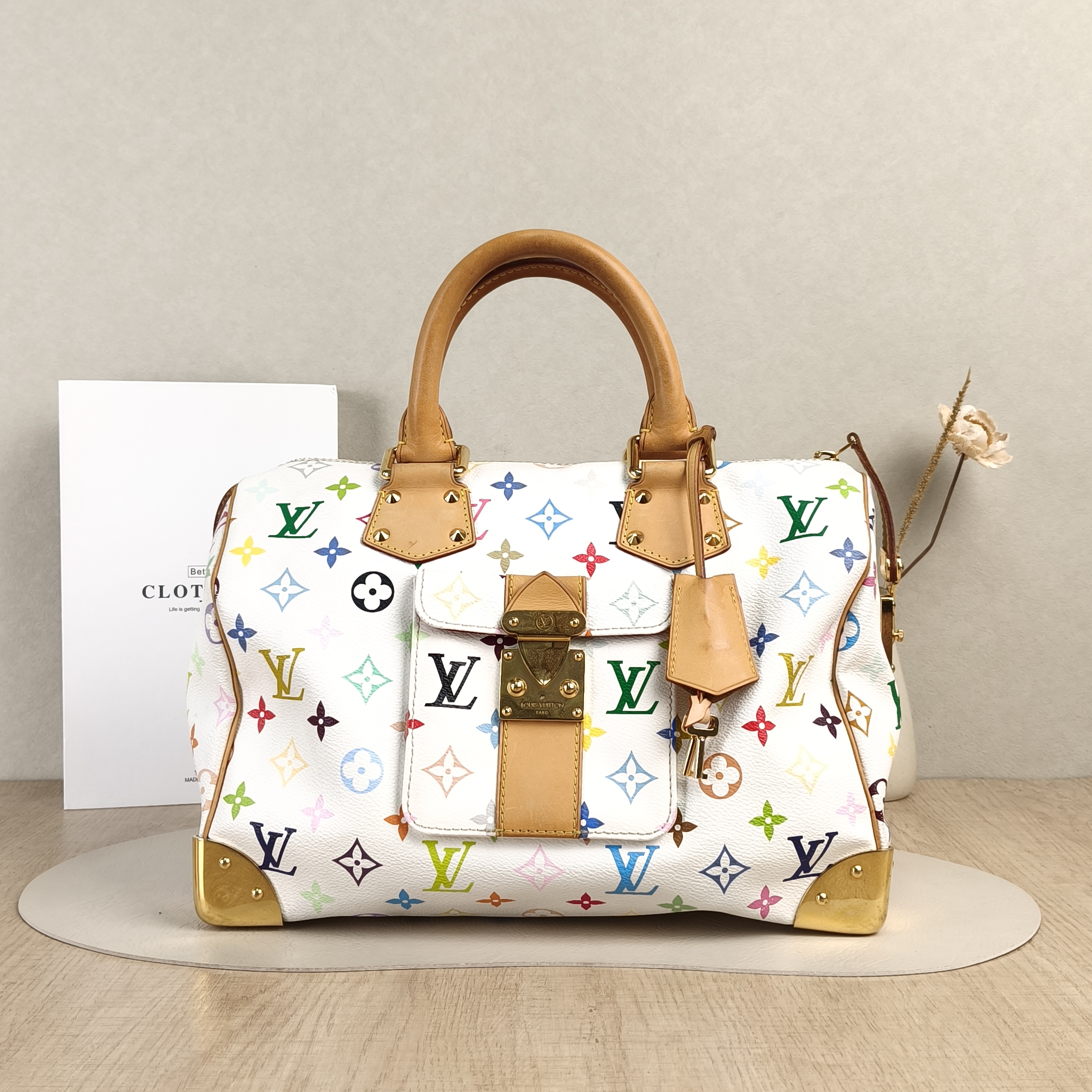 Louis Vuitton Top Handle Bag Speedy30 Edition- Multicolore PVC One Size30 × 18.5 × 21 cm