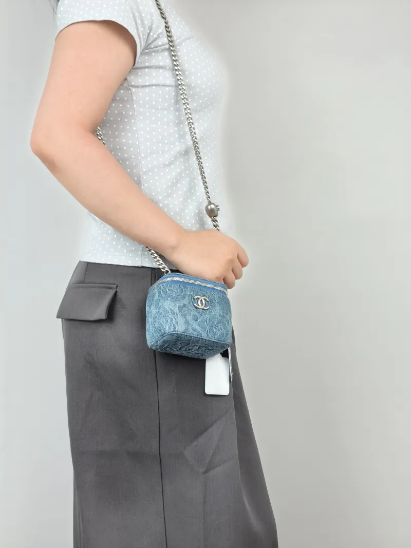 Chanel Crossbody Bag23p Edition Blue nano10 × 7 × 9 cm — on-model view 2 of 2