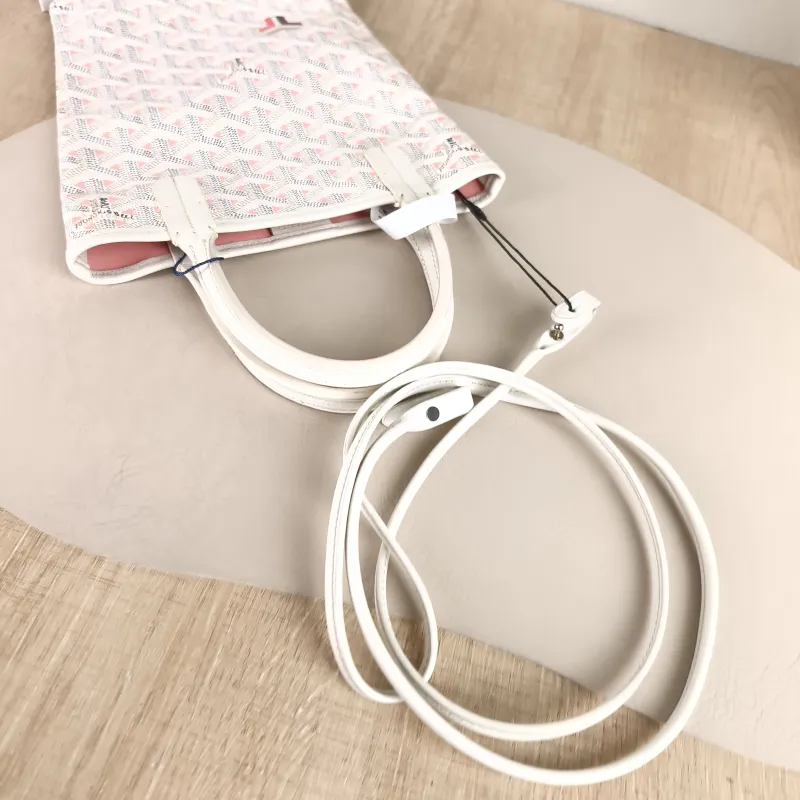 GOYARD Crossbody Bag poitiers y Tote Bag Pink White ine Canvas Small 21 × 1 × 24 cm — detail view 8 of 8