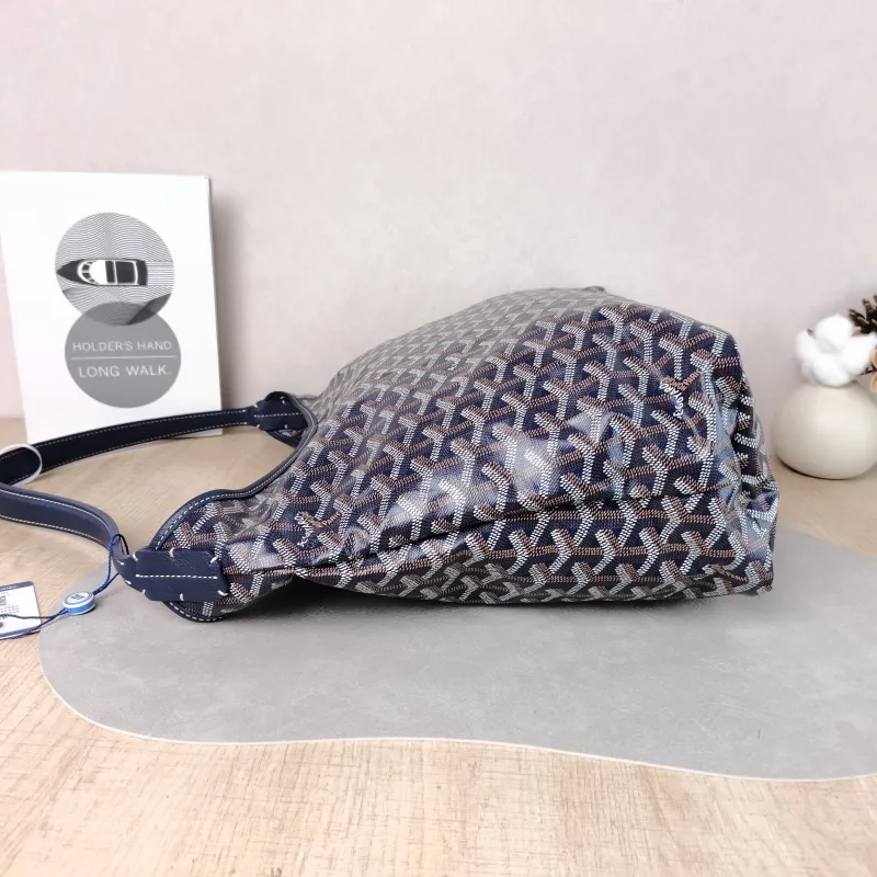 GOYARD Shoulder Bag Boheme Hobo​ Blue PVC Small 43 × 14 × 27 cm — detail view 11 of 12