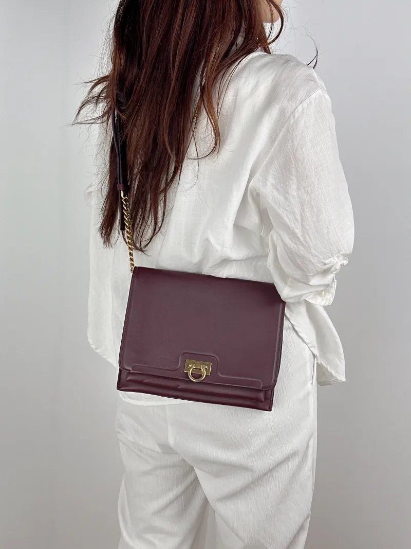 FERRAGAMO Shoulder Bag Shoulder Bag Calfskin One Size24 × 4 × 19 cm — on-model view 1 of 2