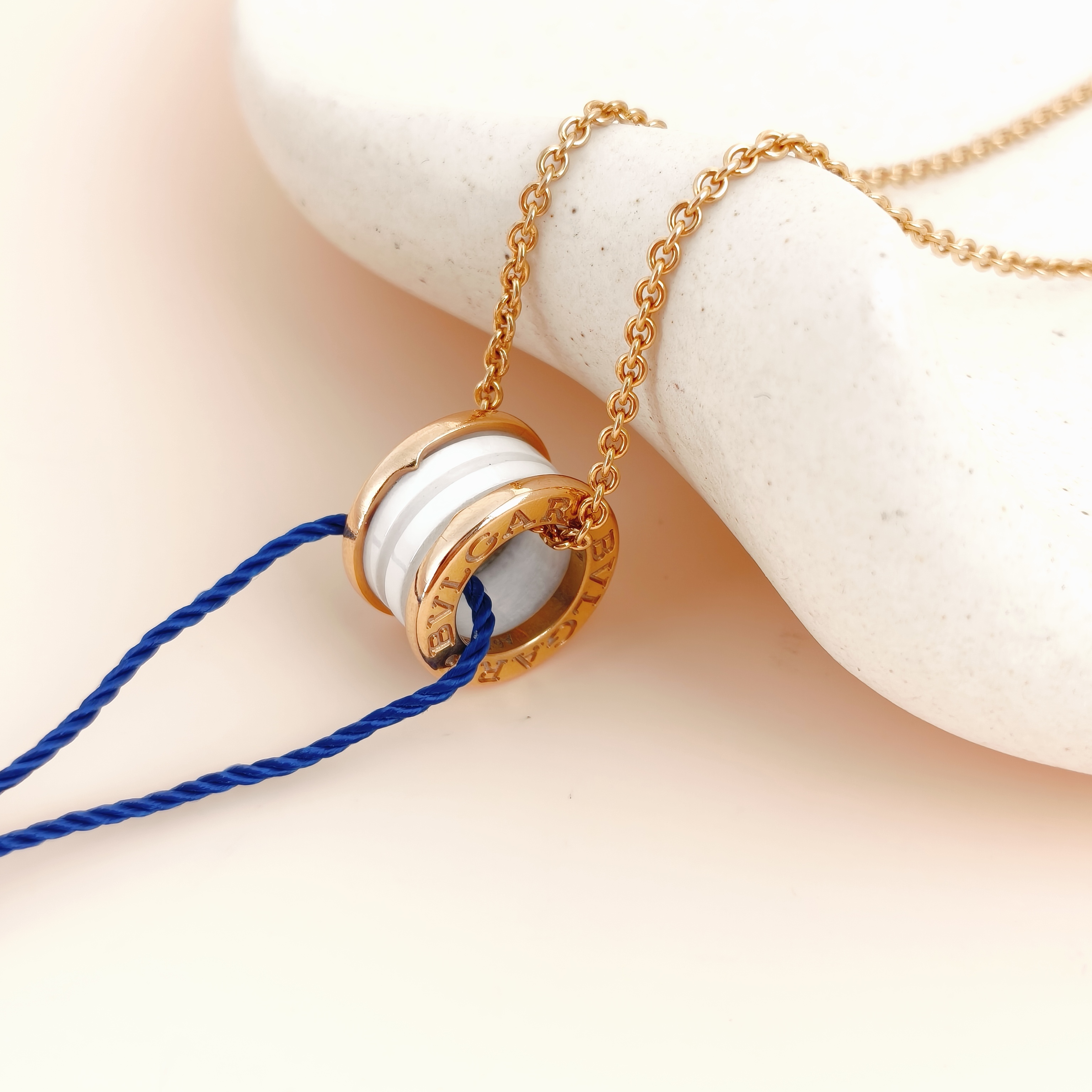 Bvlgari Necklace B.ZERO1Collection White Rose Gold 18KR ose Gold One Size46cm — cover view 4 of 8