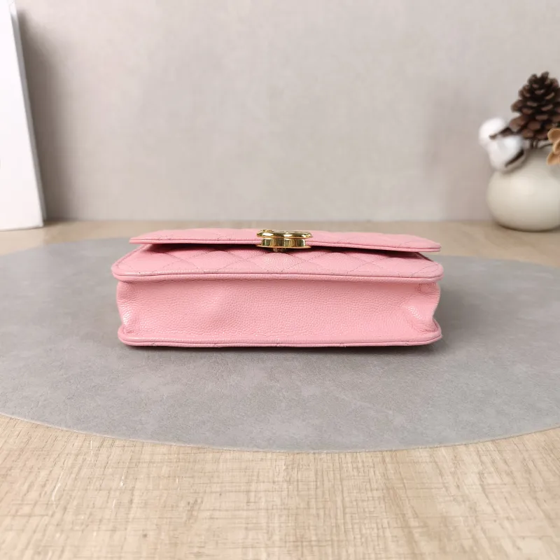 Chanel Crossbody Bag woc Pink Calfskin One Size17 × 4 × 10 cm — cover view 5 of 6
