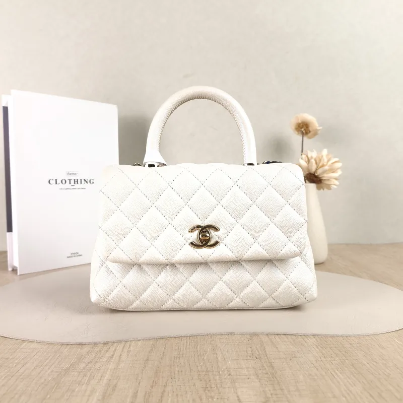 Chanel Top Handle Bag Coco Handle​ Grained Calfskin Small24 × 10 × 14 cm