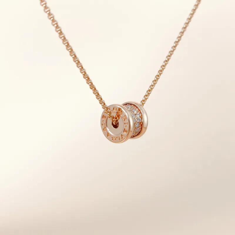Bvlgari Necklace B.zero1 Rose Gold Diamond18KR ose Gold One Size 43cm — cover view 4 of 9