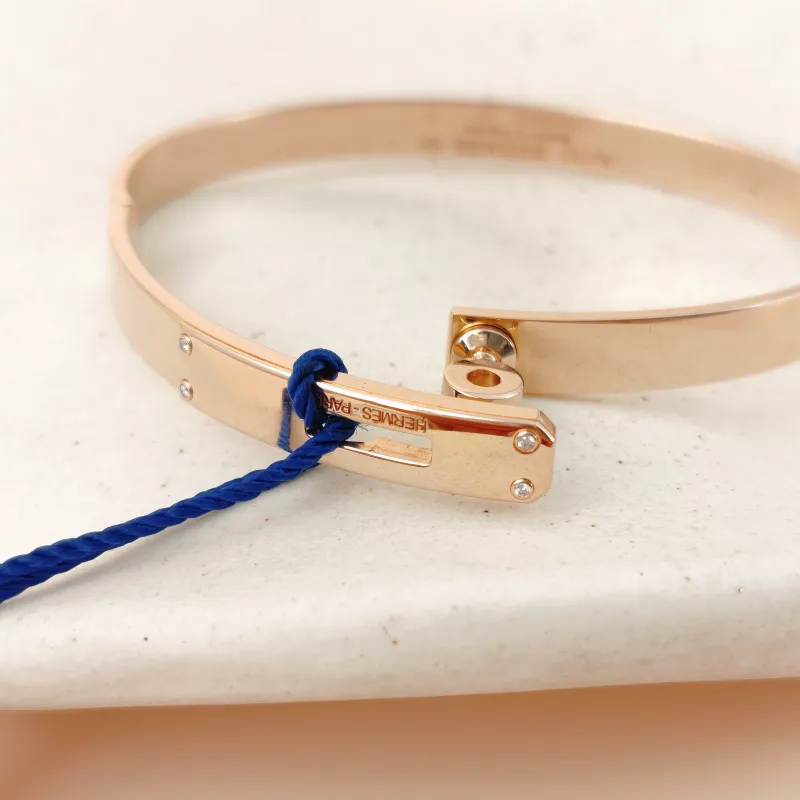 Hermès Bangle Kelly Bangle Rose Gold 18KR ose Gold One Size 15.8cm — cover view 8 of 10