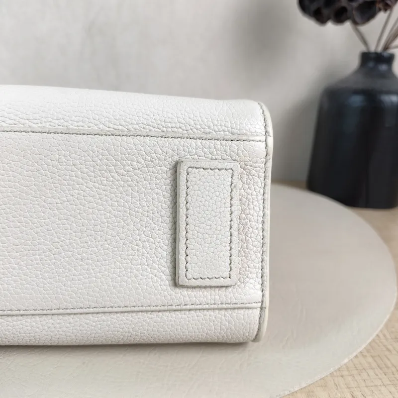 SAINT LAURENT Top Handle Bag SAC DE JOUR White Calfskinnano22 × 11 × 17.5 cm — detail view 6 of 12