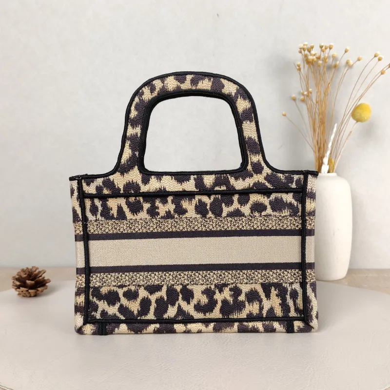 DIOR Top Handle Bag Book Tote Canvas Mini 22.5 × 6 × 15 cm — cover view 3 of 5