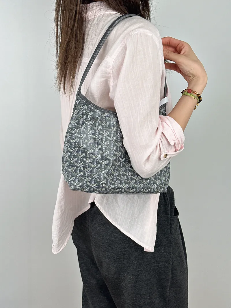 GOYARD Shoulder Bag Boheme Hobo​Grey PV Cmini29 × 11 × 18.5 cm — on-model view 2 of 2