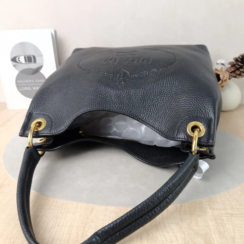 PRADA Shoulder Bag Hobo Shoulder Bag Black Calfskin One Size32 × 15 × 31 cm — detail view 5 of 13
