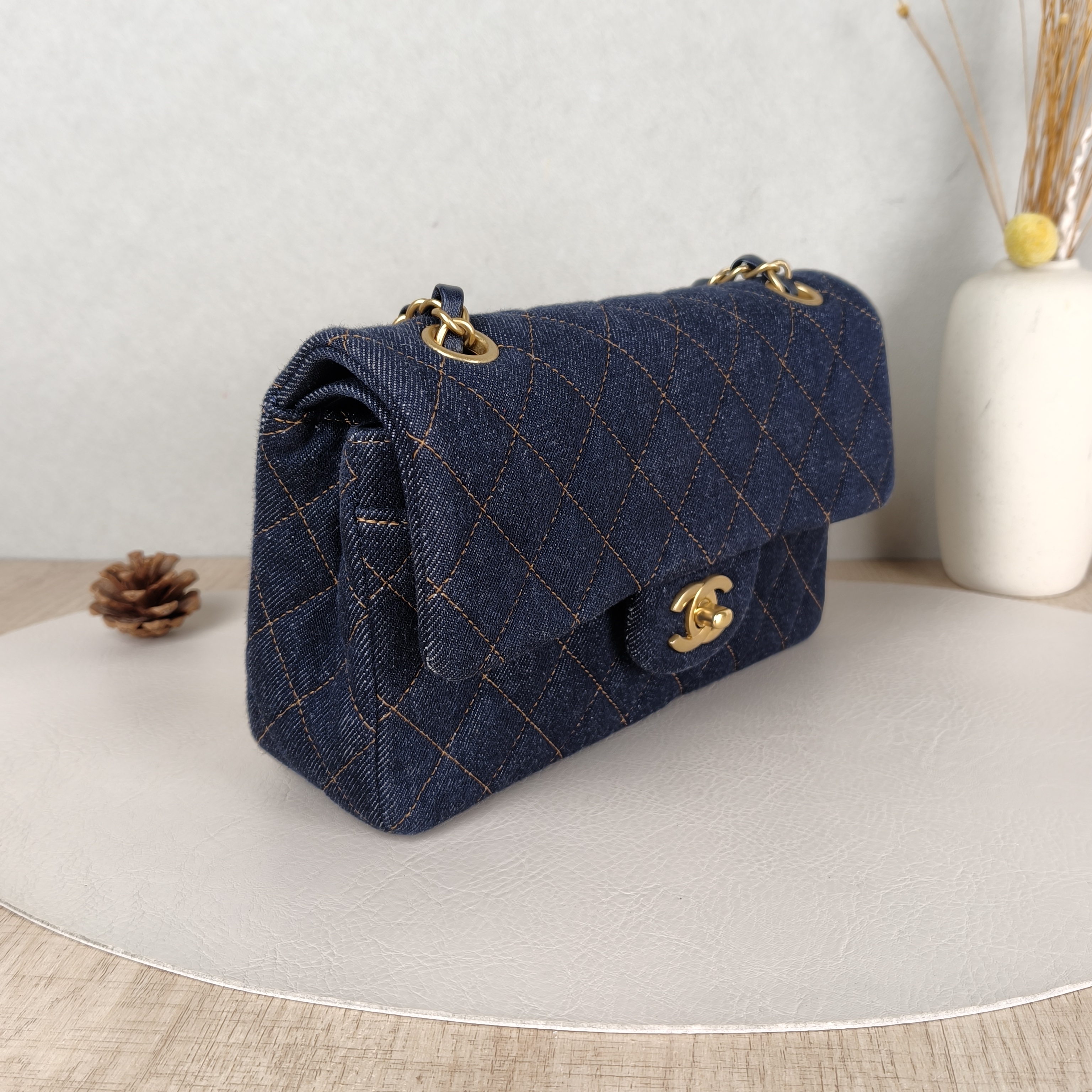 Chanel Crossbody Bag Classic Flap CF Navy Small23 × 6 × 14.5 cm — cover view 5 of 5