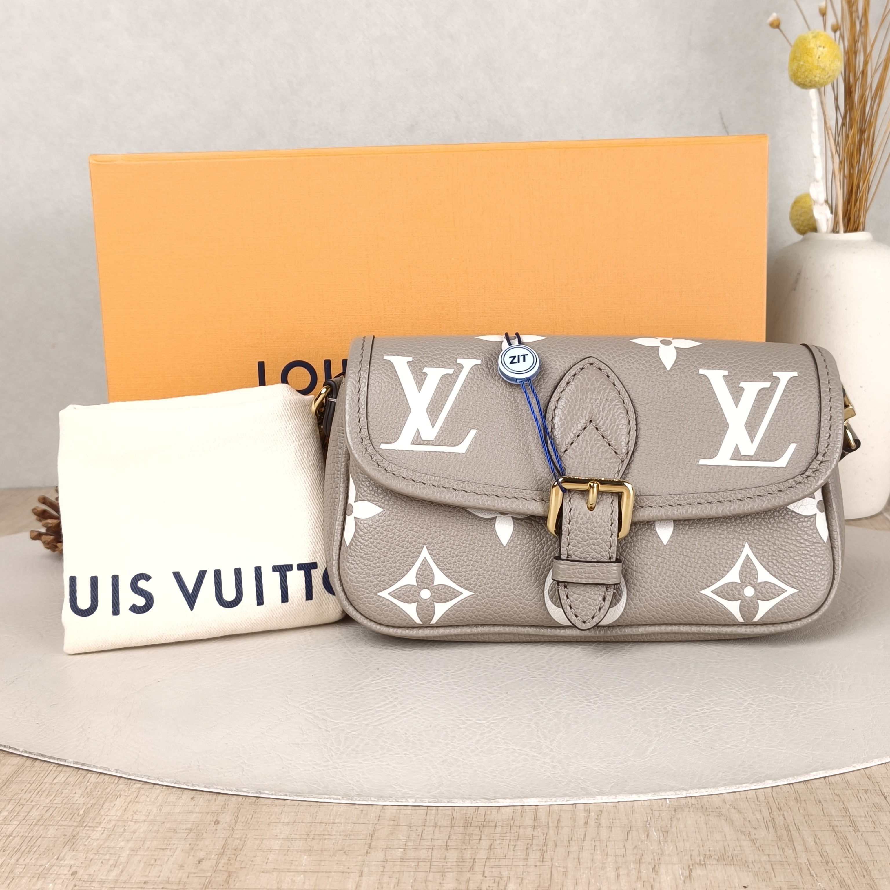 Louis Vuitton Crossbody Bag Diane Baguette Bag Empreinte Embossed Calfskinnano19 × 6 × 10.5 cm — cover view 5 of 6
