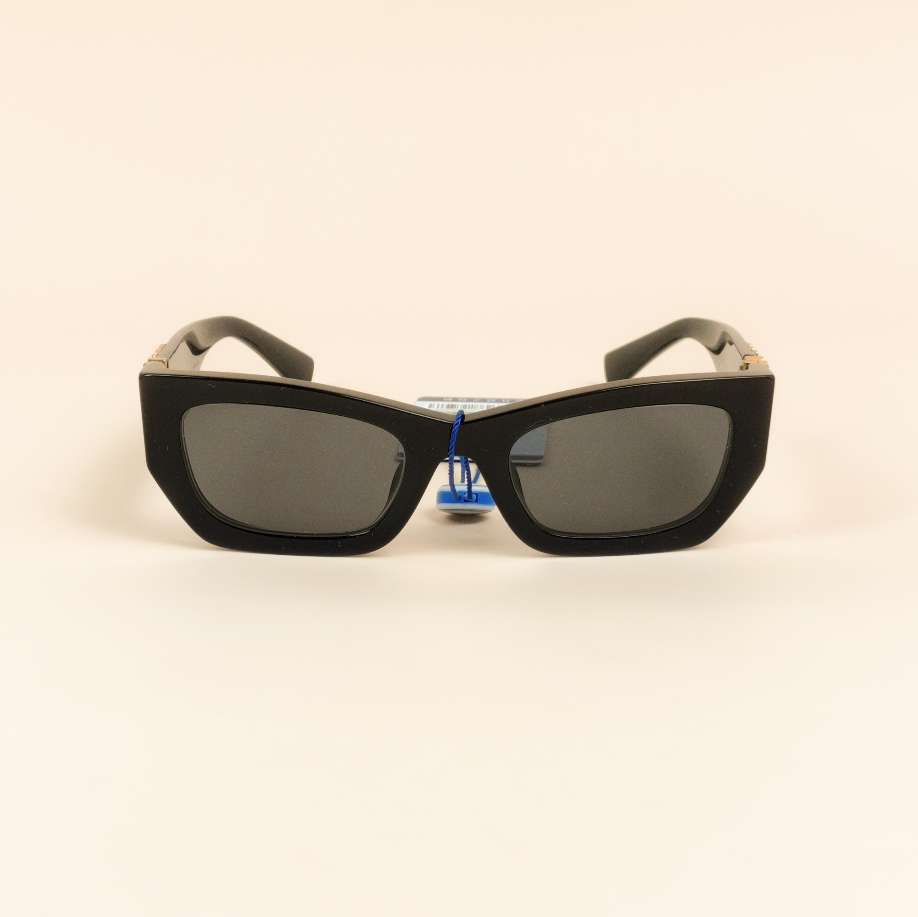 Miumiu Eyewearlogo Black PVC One Size