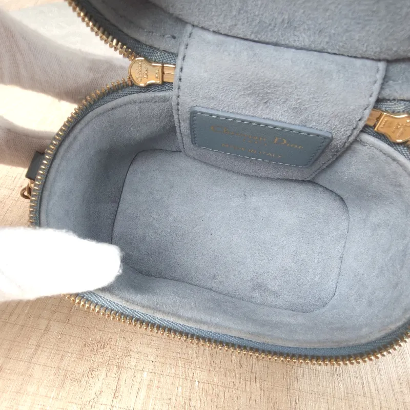 DIOR Crossbody Bag Lady Vanity Cosmetic Bag Lambskin Mini 11 × 7 × 10 cm — detail view 6 of 9