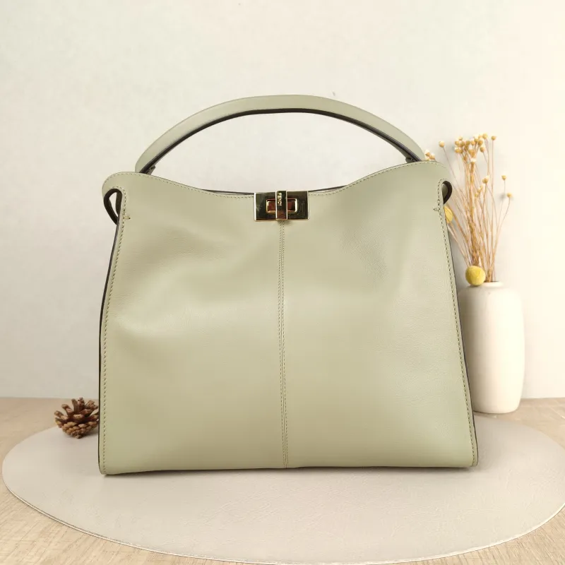 FENDI Shoulder Bag Peekaboo X-Lite Calfskin Medium 30 × 15 × 25 cm