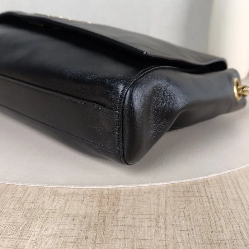 SAINT LAURENT Crossbody Bag Kate Chain Bag Black Calfskin Medium 28.5 × 6 × 20 cm — detail view 12 of 12