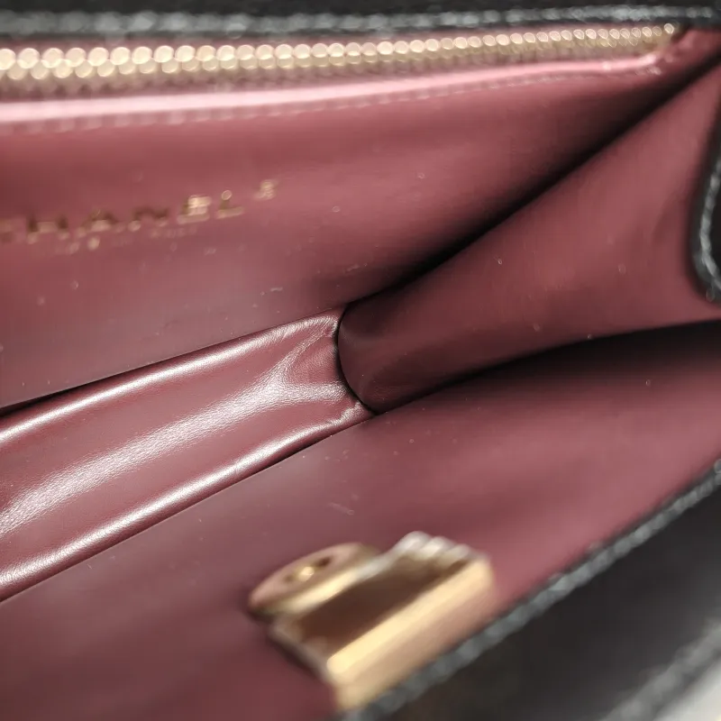 Chanel Backpack 23a Backpack Black with Gold-Tone Hardware Grained Calfskin One Size 20 × 7.5 × 21 cm — detail view 2 of 11