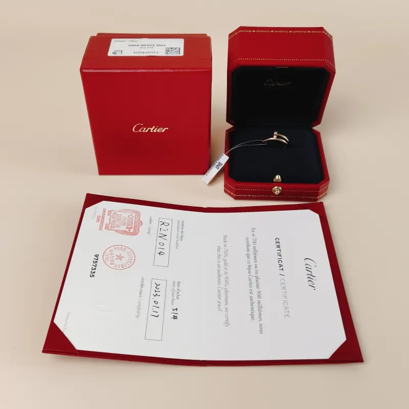 CARTIER Ring Juste un Clou Ring Rose Gold 18KR ose Gold Small Edition 51 — cover view 7 of 8