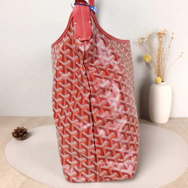 GOYARD Shoulder Bag Boheme Hobo​ Red PVC Small 43 × 14 × 27 cm — detail view 4 of 9