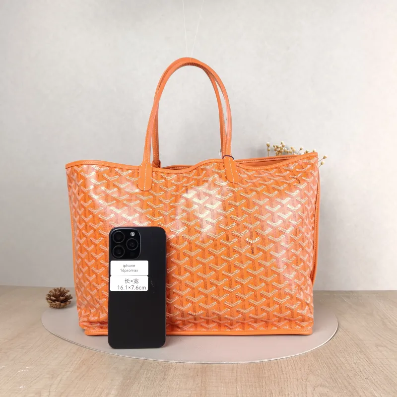 GOYARD Shoulder Bag SAINT LOUIS Shopping Tote PVC Small 34 × 15 × 28 cm — cover view 3 of 5