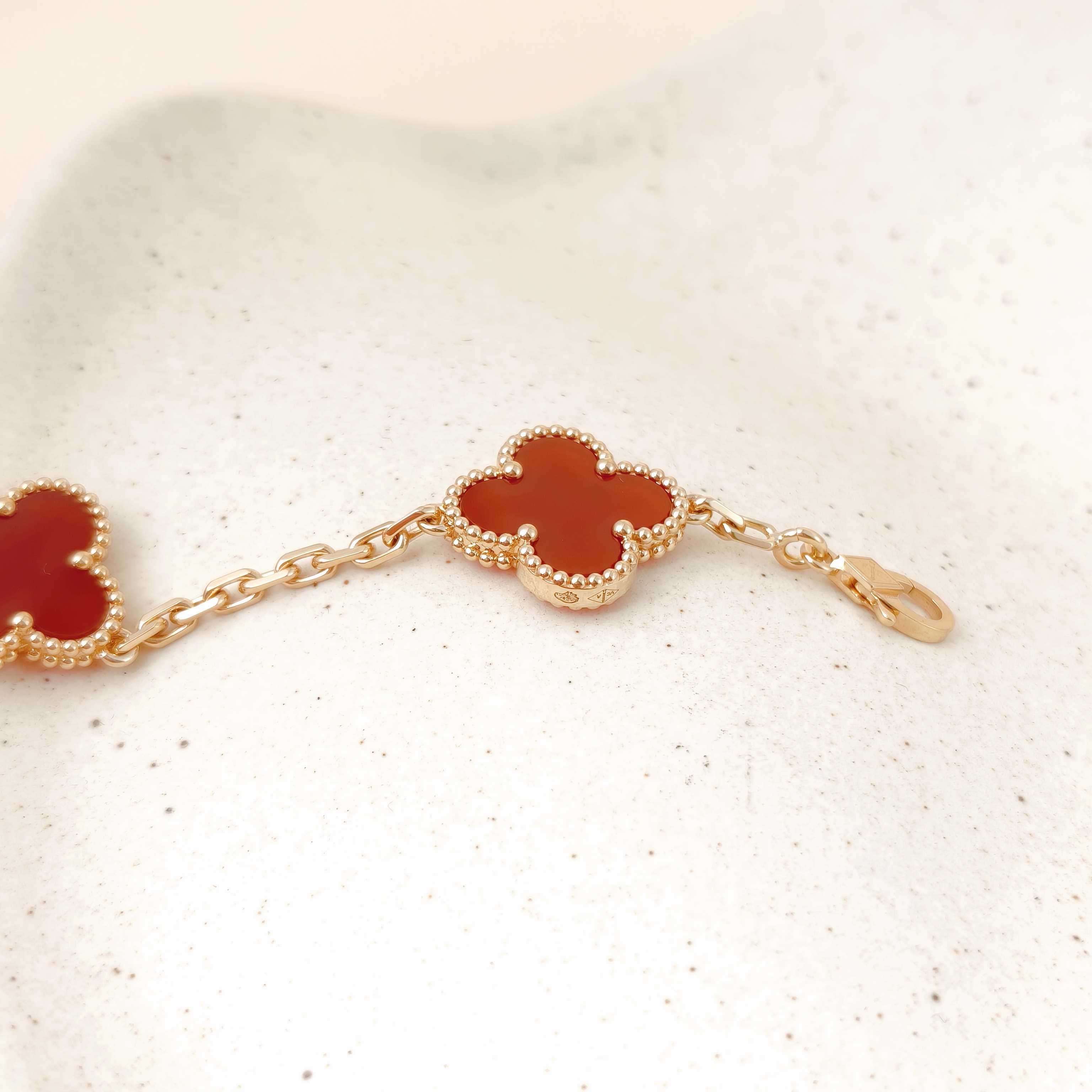 Van Cleef & Arpels Bracelet Alhambra Alhambra Collection Five-Motif Bracelet 18KY ellow Gold Vintage Small19cm โ cover view 4 of 12
