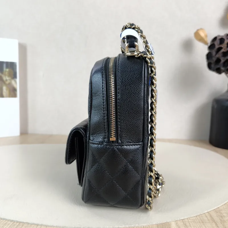 Chanel Backpack mini Backpack Collection Black Grained Calfskin One Size13 × 9 × 18 cm — detail view 4 of 12