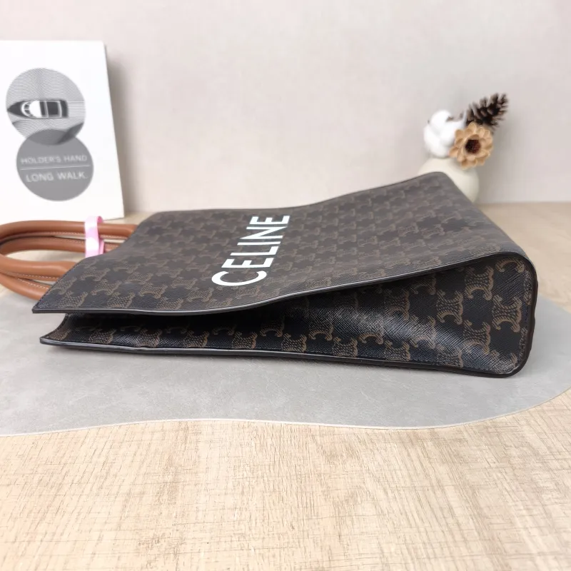 CELINE Crossbody Bag CABAS Monogram PVC Small 28.5 × 8 × 33 cm — detail view 2 of 10