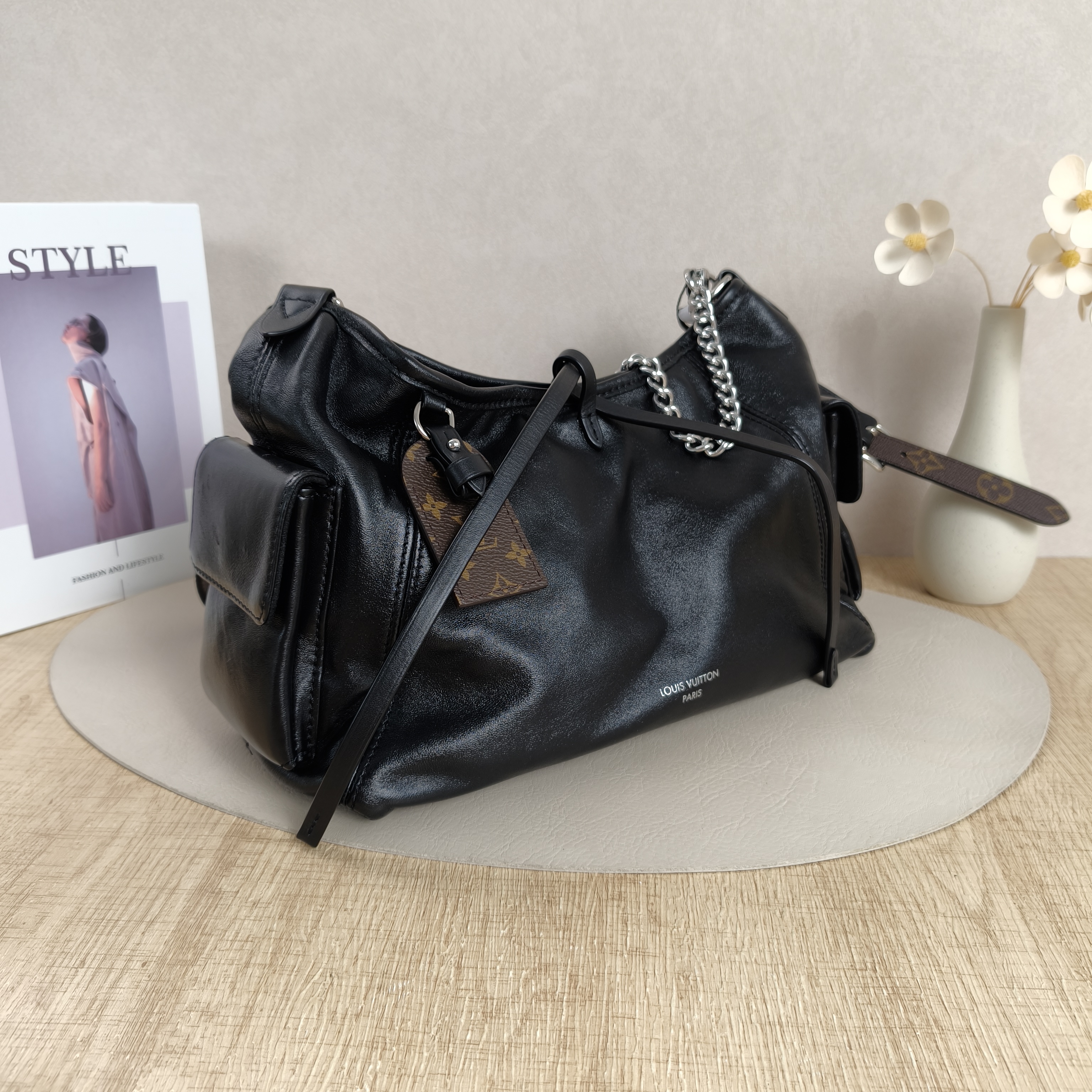 Louis Vuitton Black Calfskin Small — cover view 3 of 9