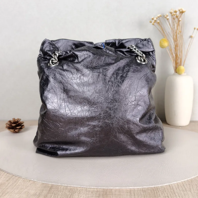 BALENCIAGA Shoulder Bag Crush Calfskin Small 25 × 9 × 26 cm — cover view 2 of 5