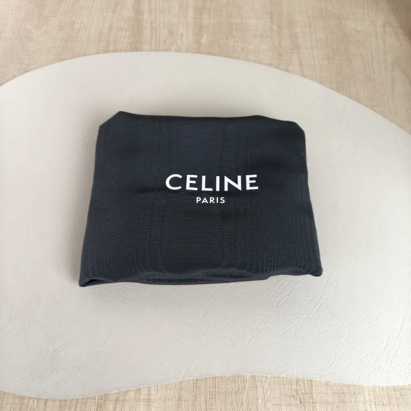 CELINE Shoulder Bag Soft 16Shoulder Bag Grey Calfskin Medium 32 × 15 × 24 cm — detail view 7 of 13
