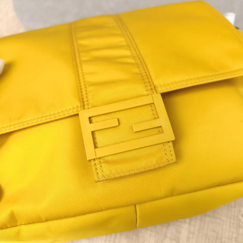 FENDI Crossbody Bag Crossbody Bag Yellow Nylon One Size23 × 7 × 22 cm — detail view 11 of 16