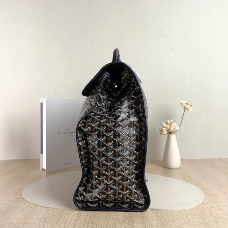 GOYARD Backpack SAINT LEGER Backpack Black ine Canvas One Size 34 × 15 × 37 cm — detail view 6 of 10