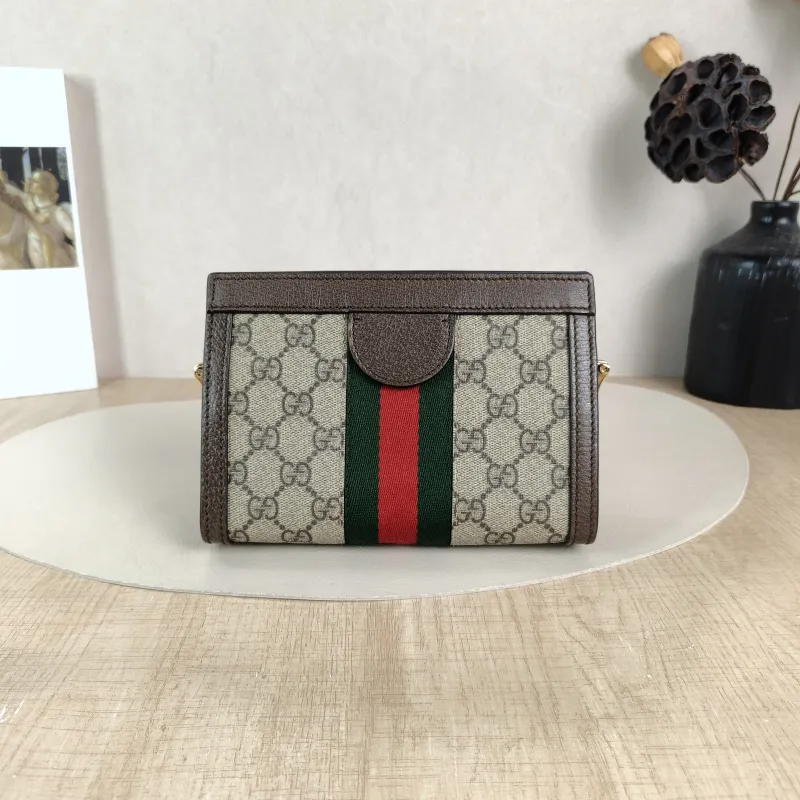 GUCCI Crossbody Bag Ophidia Monogram PVC 18.5 × 5.5 × 13 cm — cover view 5 of 5