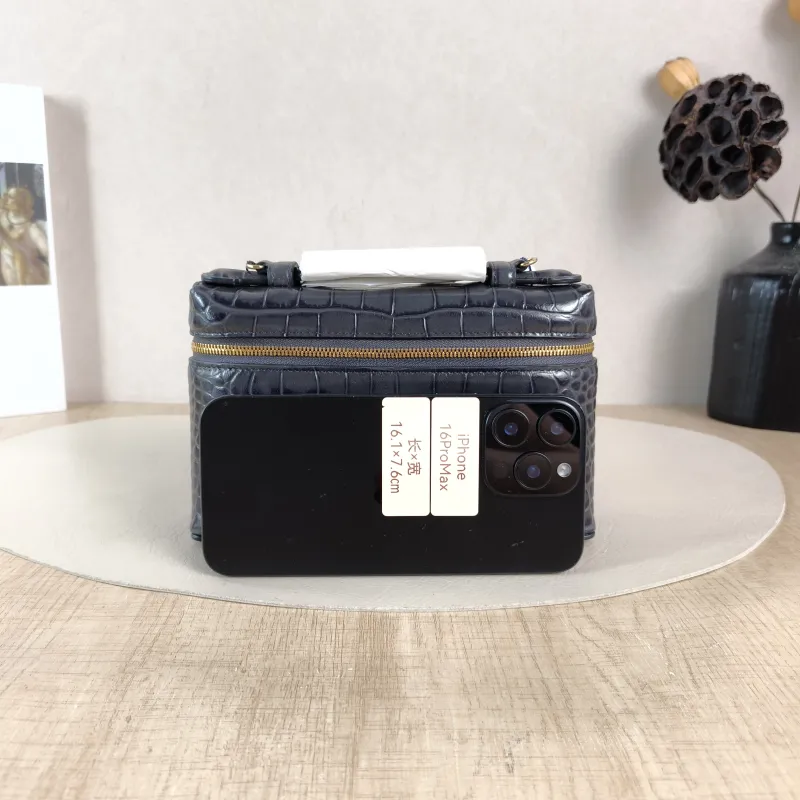 Chanel Crossbody Bag Collectionlp Top Handle Bag Dark Grey Calfskin One Size 19.5 × 5 × 17 cm — cover view 6 of 6